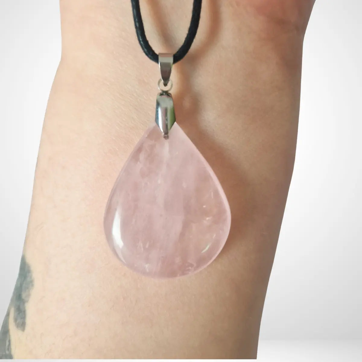 Pendentif Quartz Rose - Forme goutte MyRielle - Création