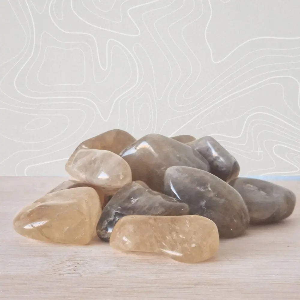 Pierre roulée citrine naturelle Brésil jaune doré