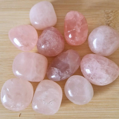 Pierre Roulée Quartz Rose vue du haut